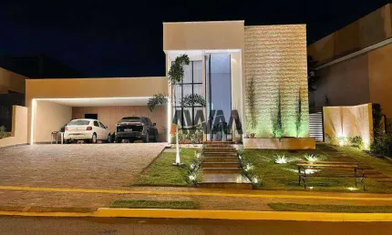 Casa com 4 Quartos, MOBILIADA, 256 m² - venda por R$ 3.072.000 ou aluguel por R$ 17.980/mês - Residencial Goiânia Golfe Clube - Goiânia/GO