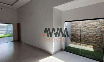 Casa com 3 Quartos à venda, 126 m² por R$ 500.000 - Residencial Solar Central Park - Aparecida de Goiânia/GO