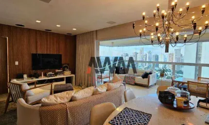 Apartamento mobiliado 3 suítes à venda, 142 m² por r$ 1.600.000 - setor marista - goiânia/go