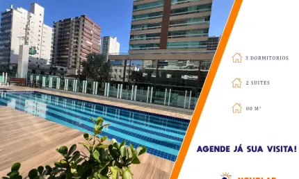 Apartamento de Luxo na Vila Caiçara com Vista para o Mar