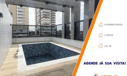 Triplex com 4 Dormitórios no Bairro Guilhermina - Praia Grande