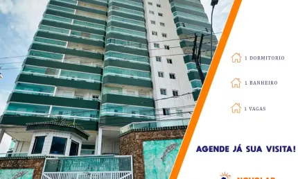 Apartamento com 1 quarto à venda na Avenida Presidente Kennedy, 450, Balneário Maracanã, Praia Grande