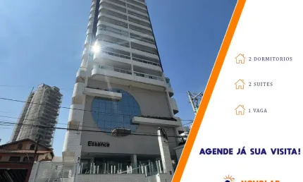 Apartamento sofisticado e bem localizado na vila guilhermina, praia grande