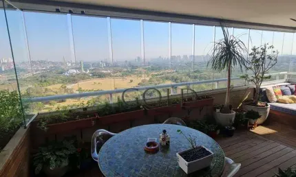 Apartamento com vista maravilhosa parque Vila Lobos com 376 m² , segurança total , lazer completo , , por R$ 6.290.000 - Pinheiros - São Paulo/SP