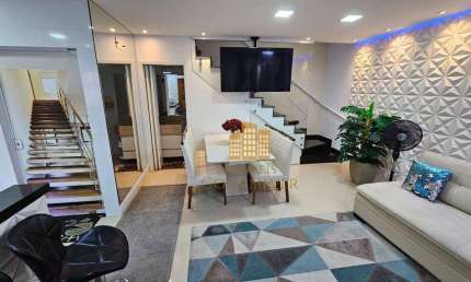 Casa moderna com 2 suites , 3 vagas garagem , ar condicionado , à venda, 85 m² por R$ 845.000 - Parque São Domingos - São Paulo/SP