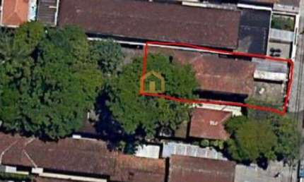 Terreno à venda com 8 m de frente e 50 m de fundo totalizando  400 m²,  Campo Grande - Santos/SP