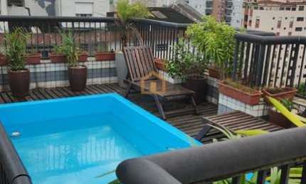 Cobertura com 5 quartos à venda na Rua Professor Torres Homem, Embaré, Santos