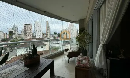 Apartamento Amplo com 3 Dormitórios e Lazer Completo – 117 m² – Santos/SP