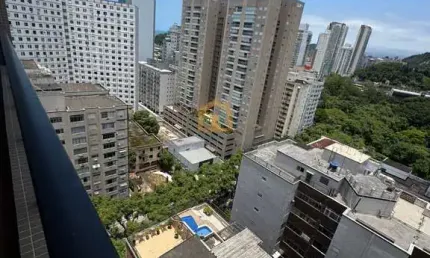 Apartamento 2 dormitorios sendo uma suíte - josé menino, santos/sp