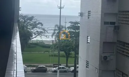 Apartamento com vista parcial do mar – embaré, santos