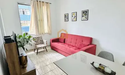 Apartamento Padrão 2 Dormitórios com Varanda e Vista Parcial do Mar! 