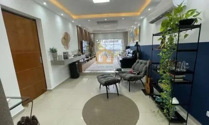 Apartamento à venda 2 dormitórios, sendo 1 suíte e uma vaga demarcada  no embaré– santos/sp