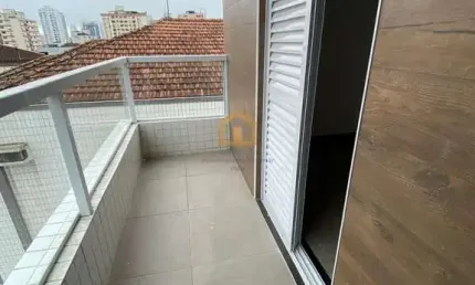 Apartamento novo frente - bairro macuco - santos/sp.