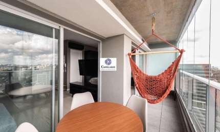 Apartamento mobiliado para locação em são paulo, butantã, 1 dormitório, 1 suíte, 1 banheiro, 1 vaga