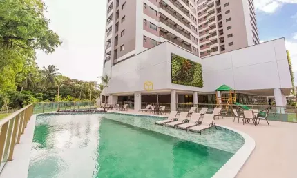 Apartamento com 2 quartos e com piscina, 61 m² em Fátima, Fortaleza