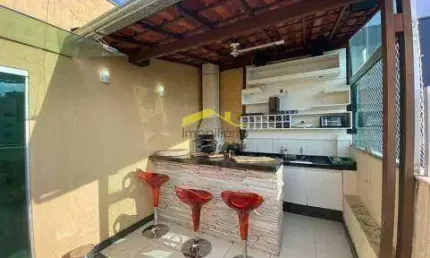 Cobertura à venda, 3 quartos, 1 suíte, 2 vagas, Havaí - Belo Horizonte/MG