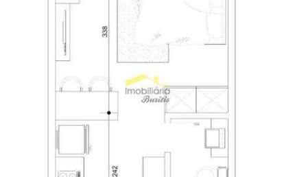 Apartamento à venda, 1 quarto, 1 suíte, 1 vaga, Buritis - Belo Horizonte/MG