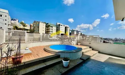 Cobertura à venda, 3 quartos, 2 suítes, 4 vagas, buritis - belo horizonte/mg