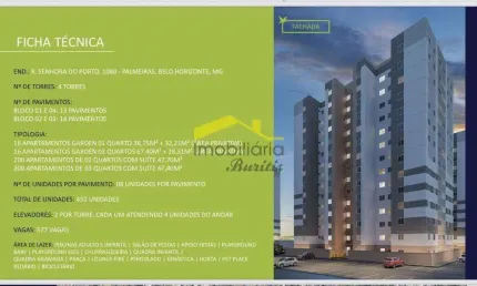 Apartamento à venda, 3 quartos, 1 suíte, 2 vagas, Palmeiras - Belo Horizonte/MG