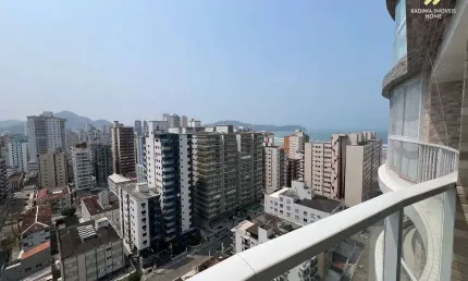 Apartamento Novo de 3 Suítes com Vista Mar na Guilhermina - Praia Grande