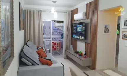 Apartamento de 2 Quartos com Suíte e Sacada Gourmet – Vila Tupi, Praia Grande