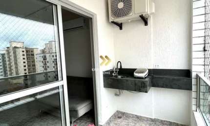 Apartamento com 2 quartos à venda na Rua Emílio de Menezes, 101, Cidade Ocian, Praia Grande, 65 m2 por R$ 375.000