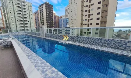Apartamento com 2 quartos à venda na Avenida Dona Ophelia Caccerari Reis, 174, Aviação, Praia Grande, 77 m2 por R$ 530.000