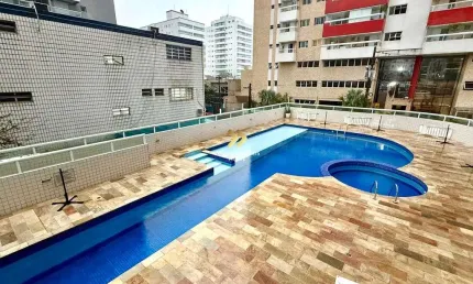 Apartamento com 1 quarto à venda na Rua Monteiro Lobato, 647, Vila Assunção, Praia Grande, 45 m2 por R$ 325.000