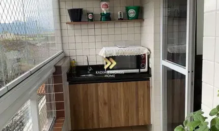 Apartamento com 2 quartos à venda na rua abílio de jesus moraes, 509, vila caiçara, praia grande, 55 m2 por r$ 370.000