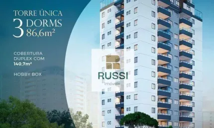 Apartamento Duplex com 3 dormitórios à venda, 140 m² por R$ 1.900.000,00 - Parque Residencial Aquarius - São José dos Campos/SP