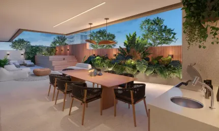 Apartamento garden de 4 suítes e 2 vagas na barra da tijuca