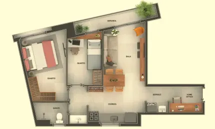 Apartamento de 2 quartos em excelente localização no centro do rio