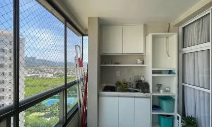 Excelente apartamento de 3 quartos e 1 vaga pronto na cidade jardim