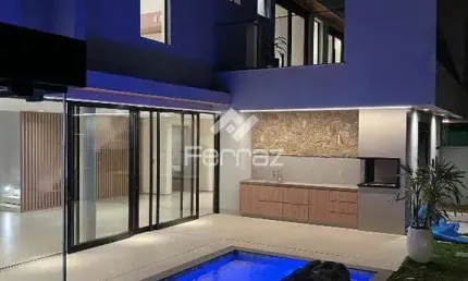 Casa em condomínio fechado à venda, 4 suítes, 4 vagas, Alphaville 1 - Uberlândia/MG