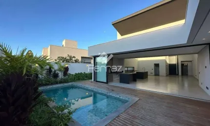 Casa em condomínio fechado à venda, 3 suítes, 4 vagas, Alphaville 1 - Uberlândia/MG