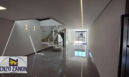 Sobrado novo no Bairro Rudge Ramos com 3 suítes, 4 vagas de garagem, quintal amplo com churrasqueira e banheira SPA 5 pessos. Excelente acabamento.