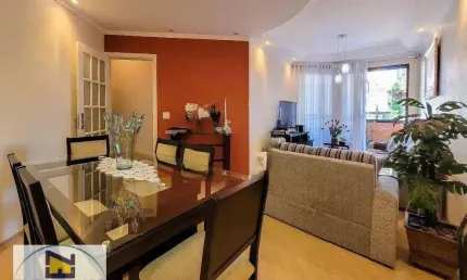 Apartamento com 114 m² de área útil, são 3 vagas livres de garagem, 3 dormitórios (suíte). condomínio com segurança 24 horas e lazer com quadra.