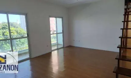 Cobertura com 3 vagas de garagem,  3 dormitórios (2 suíte), ampla área externa com churrasqueira