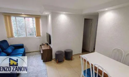 Apartamento com 3 dormitórios. Condomínio com segurança 24 horas, diversos itens de lazer como piscina, quadra poliesportiva e quiosque churrasqueira.