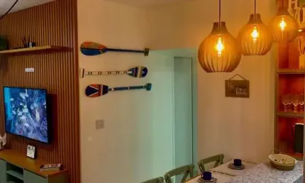 Luxuoso apartamento mobiliado e decorado na Praia Grande em Ubatuba