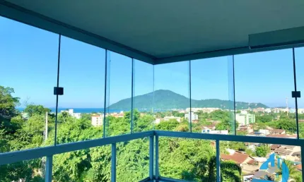 Apartamento mobiliado com vista para o mar no parque Vivamar em Ubatuba SP