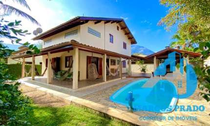Linda casa em Itamambuca com 5 dormitórios 200 metros da praia Ubatuba SP