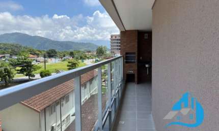 Apartamento novo com 2 suítes + lavabo varanda em todos os cômodos área de lazer super completa no Tenório Ubatuba SP