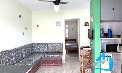 Apartamento mobiliado com 2 dormitórios na praia do Perequê-Açú em Ubatuba SP