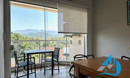 Apartamento Mobiliado à Venda 2 Dormitórios (1 Suíte) 74m² varanda gourmet piscina no Centro de Ubatuba/SP