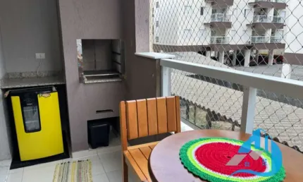 Apartamento com 3 dormitórios mobiliado com ar condicionado excelente localização no bairro itaguá ubatuba sp