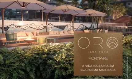 Lançamento ilha pura com unidades de 3 e 4 quartos com assinatura dos móveis ornare.