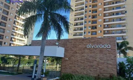 Apartamento semi mobiliado com 3 quartos, sendo 1 suite para alugar, 72 m² por r$ 4.500/mês (pacote)- edificio alvorada- terra nova - cuiabá/mt