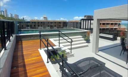 Flat com 1 quarto para alugar na Rua Major José Eugênio Lins, Cabo Branco, João Pessoa