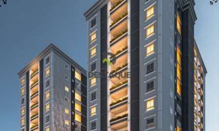 Apartamento na planta com 1 suite e 1 quarto Ed. Aurea- Parque Sao Paulo